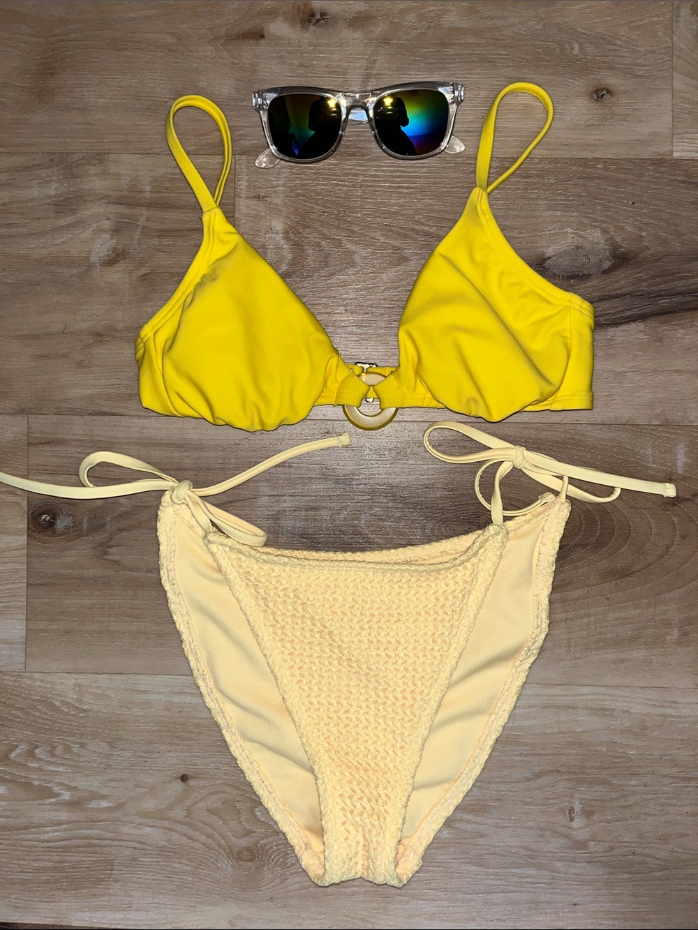 wild fable Yellow Bikini w/  Laser by Nicole Sunglasses